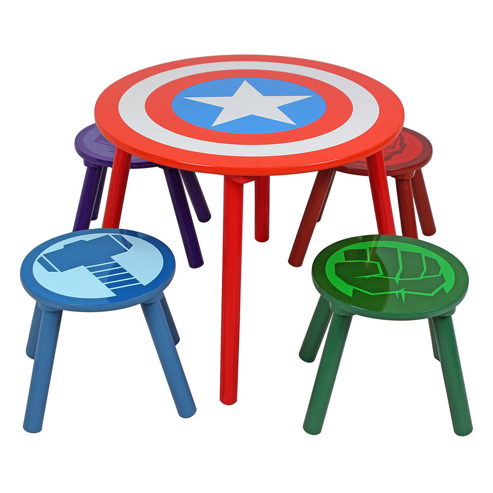 Marvel Avengers Round Table Stool Set