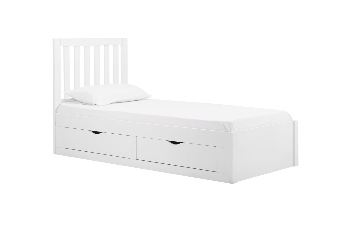 Appleby Single Bed Frame - White