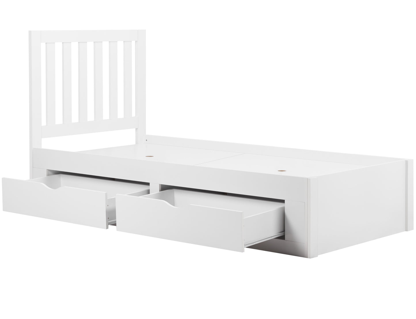 Appleby Single Bed Frame - White