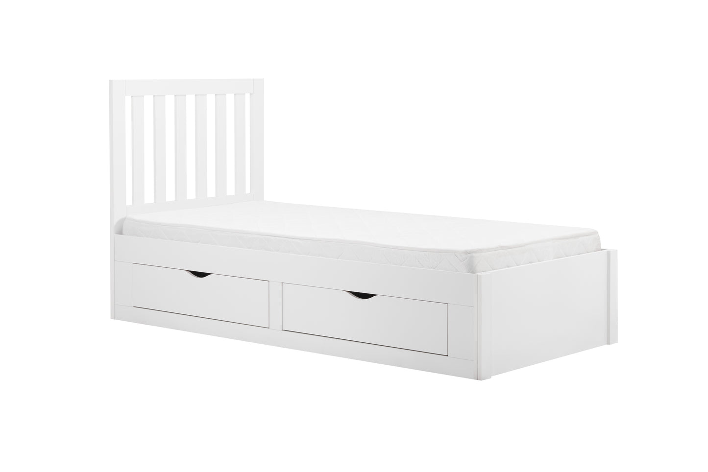 Appleby Single Bed Frame - White