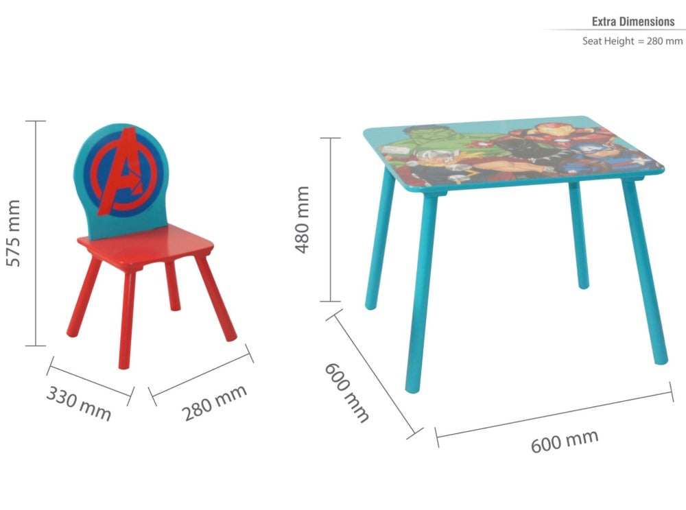 Marvel Avengers Table & Chairs