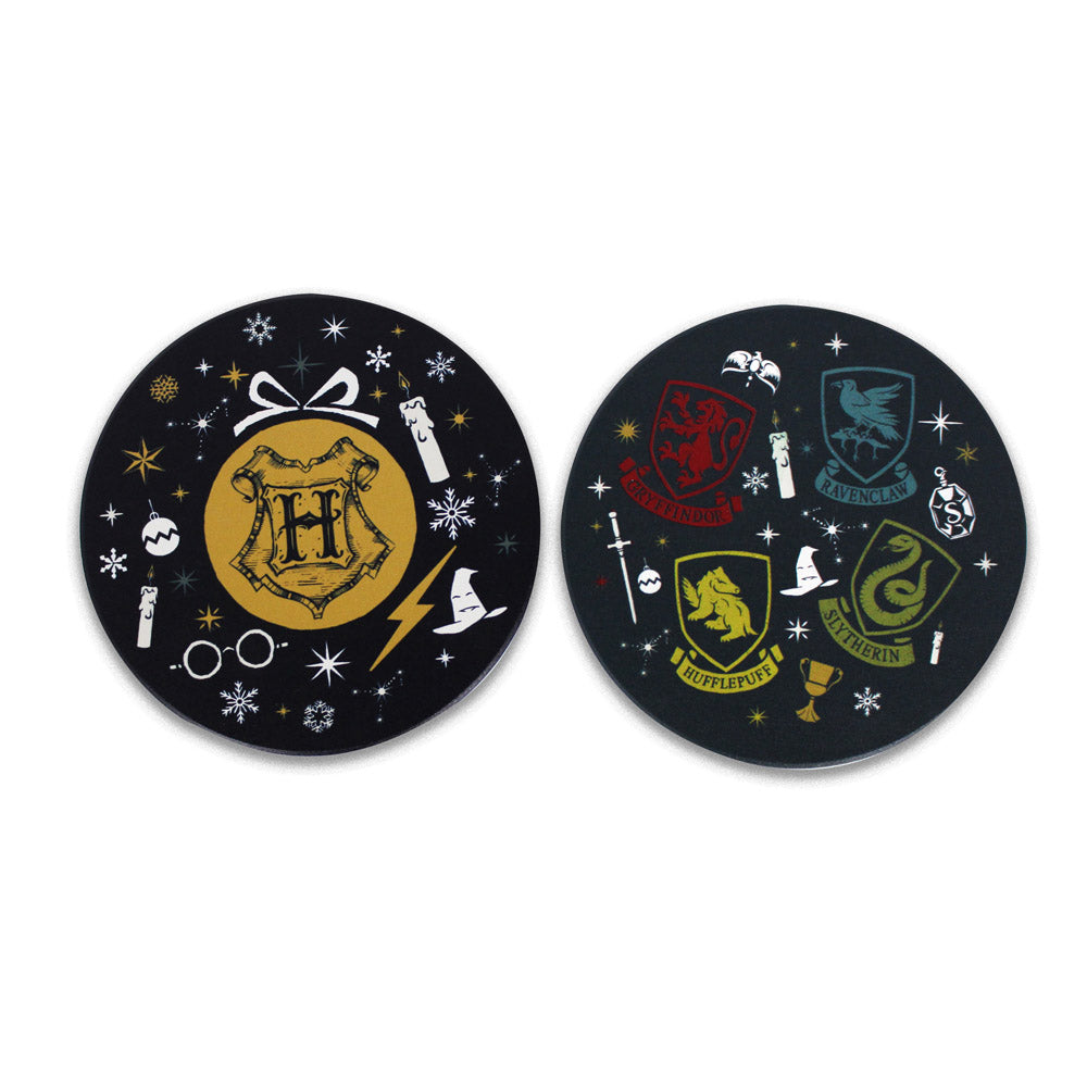 Warner Bros Harry Potter Set of 2 Christmas Coasters