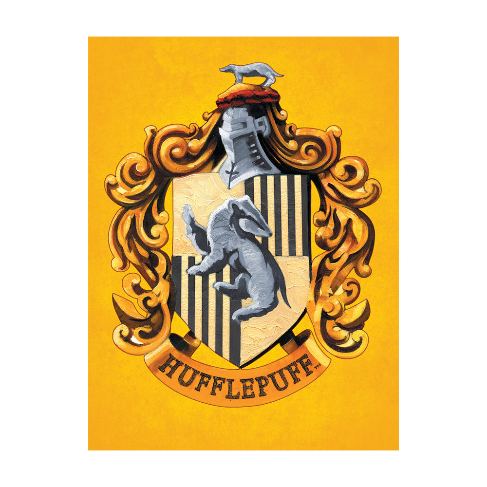 Harry Potter Colourful Crest Yellow Canvas 60x80cm