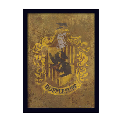 Harry Potter Hufflepuff Crest Framed Art