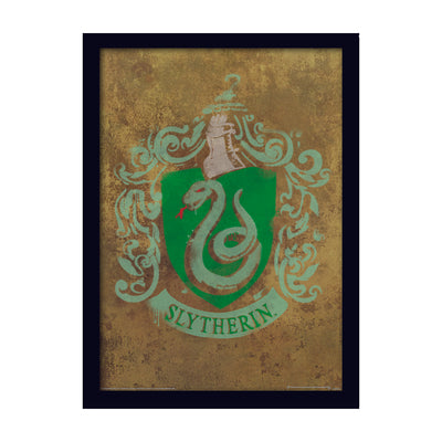 Harry Potter Slytherin Crest Framed Art