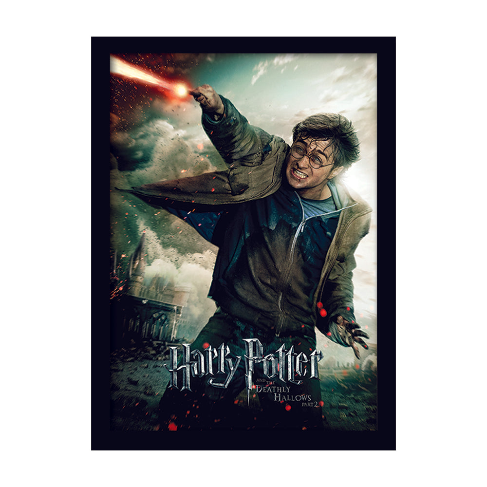 Harry Potter Deathly Hallows Part 2 - Wand Framed Art