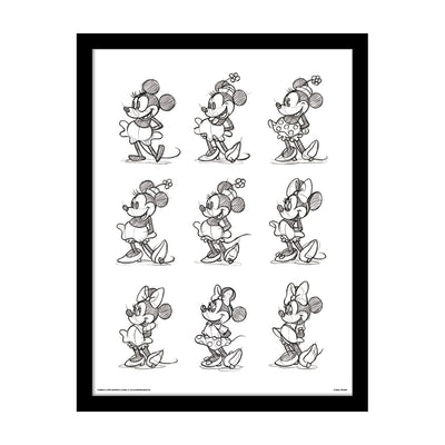 Minnie Mouse Sketched Multi Framed Art