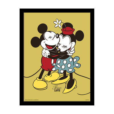 Mickey & Minnie Mouse True Love Framed Art