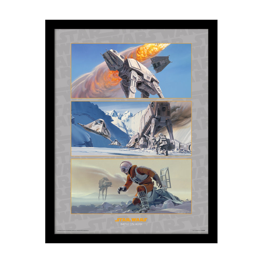 Star Wars Battle On Hoth Framed Art