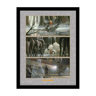 Star Wars Mission To Dagobah Framed Art