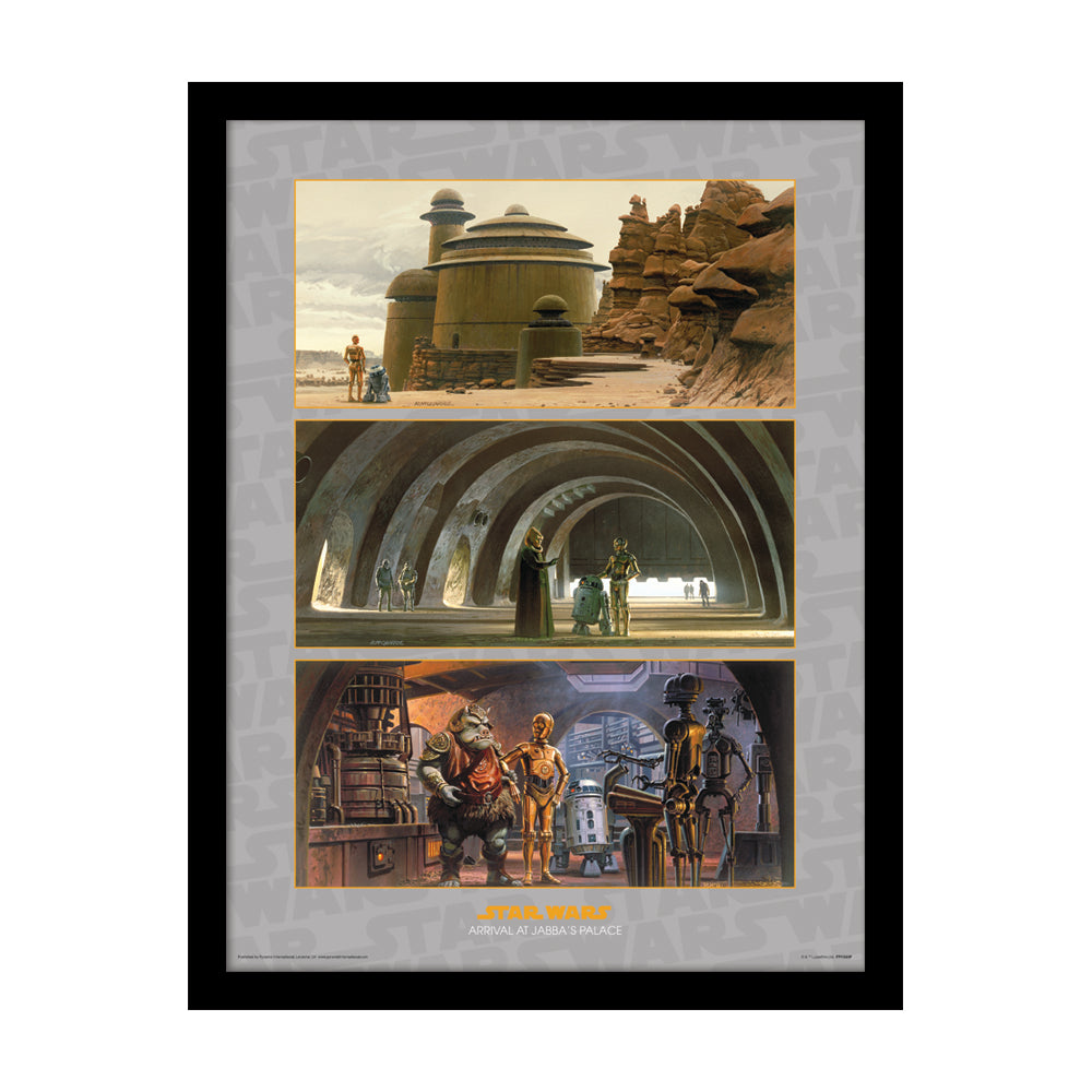 Star Wars Arrival At Jabba's Palace Framed Art