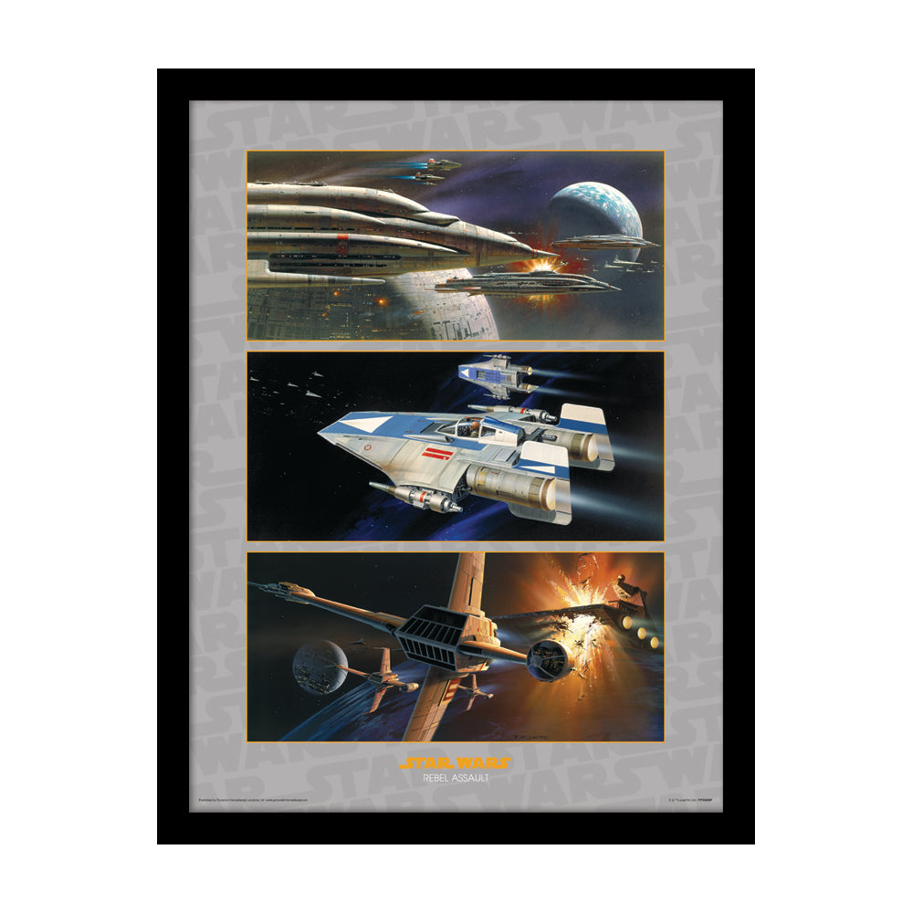 Star Wars Rebel Assault Framed Art