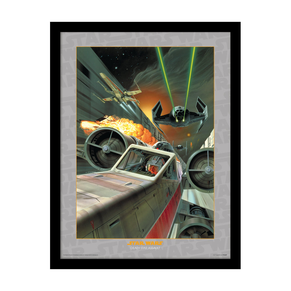 Star Wars Death Star Assault Framed Art