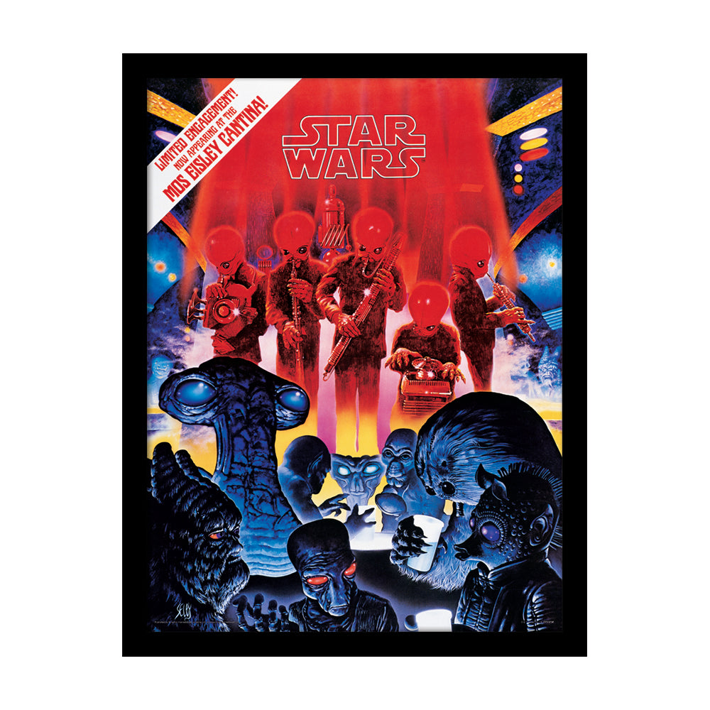 Star Wars Mos Eisley Cantina Framed Art