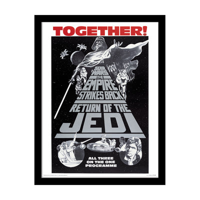 Star Wars Trilogy Together Framed Art