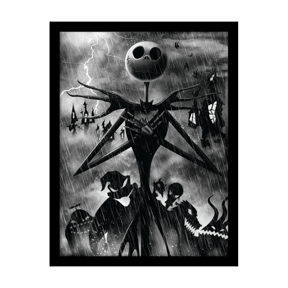 Nightmare Before Christmas Jack Storm Framed Art