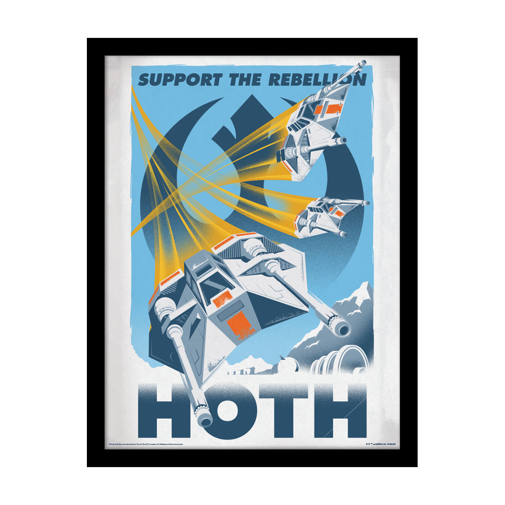 Star Wars Hoth Framed Art