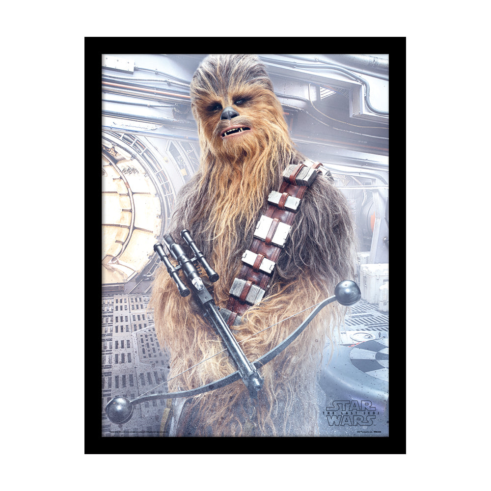 Star Wars: The Last Jedi Chewbacca Bowcaster Framed Art