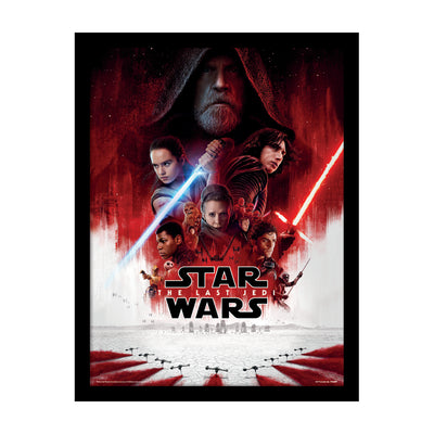 Star Wars The Last Jedi One Sheet Framed Art