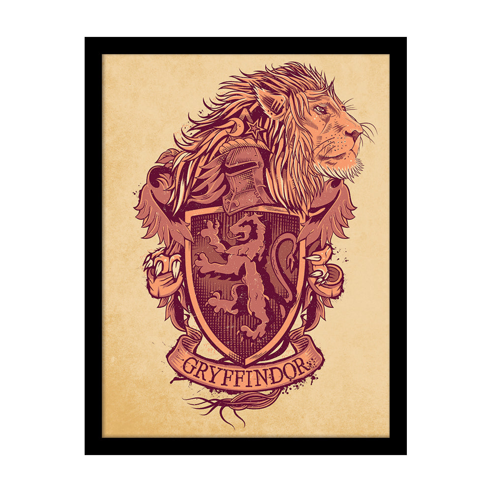 Harry Potter Gryffindor Crest Framed Art