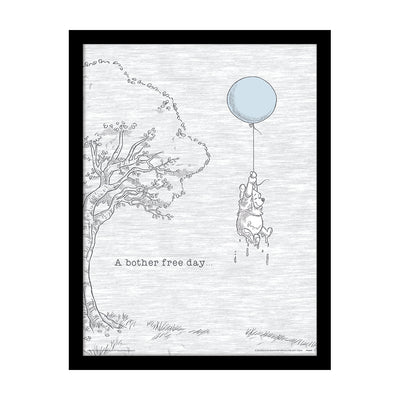 Winnie The Pooh Bother Free Framed Art