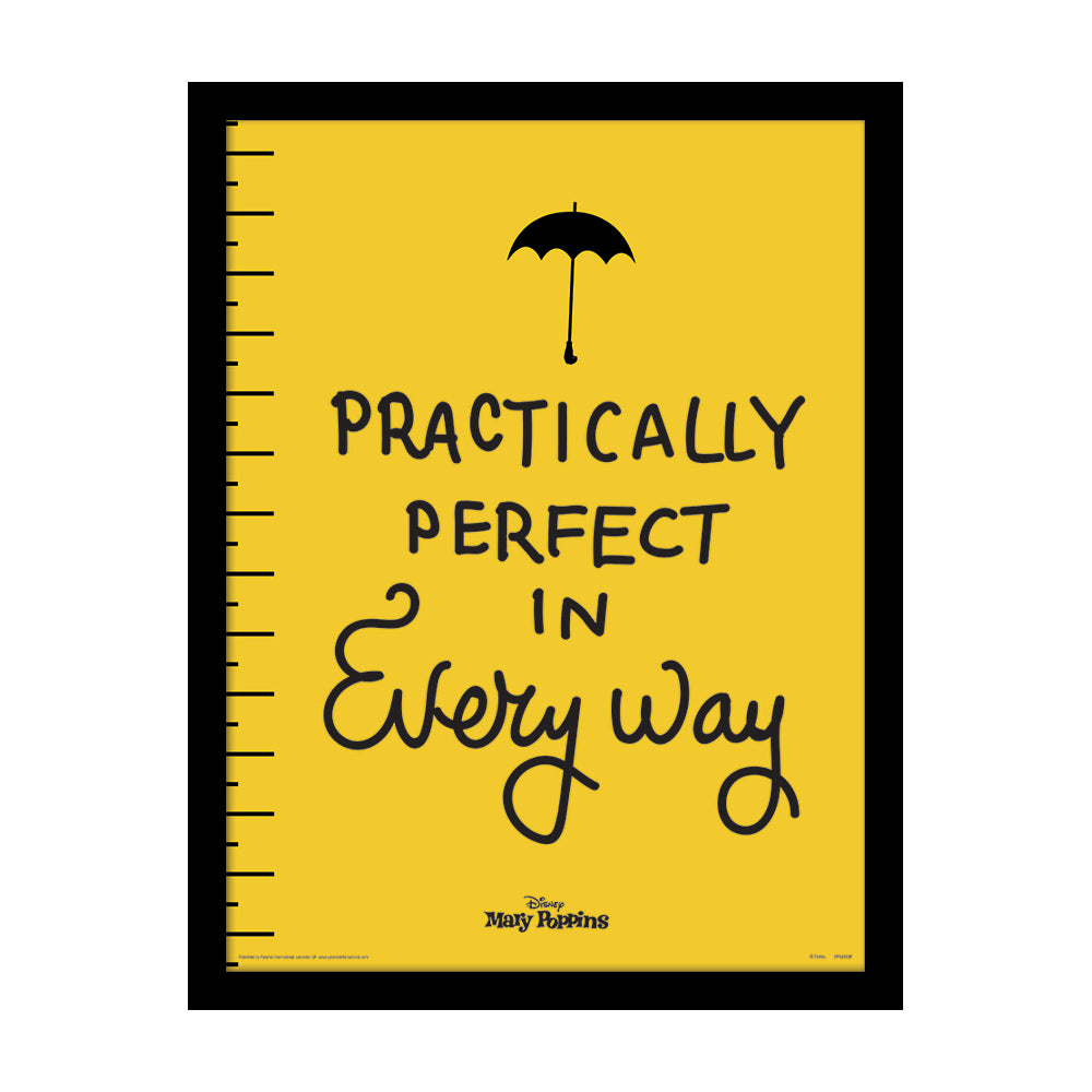 Mary Poppins Practically Perfect Framed Art