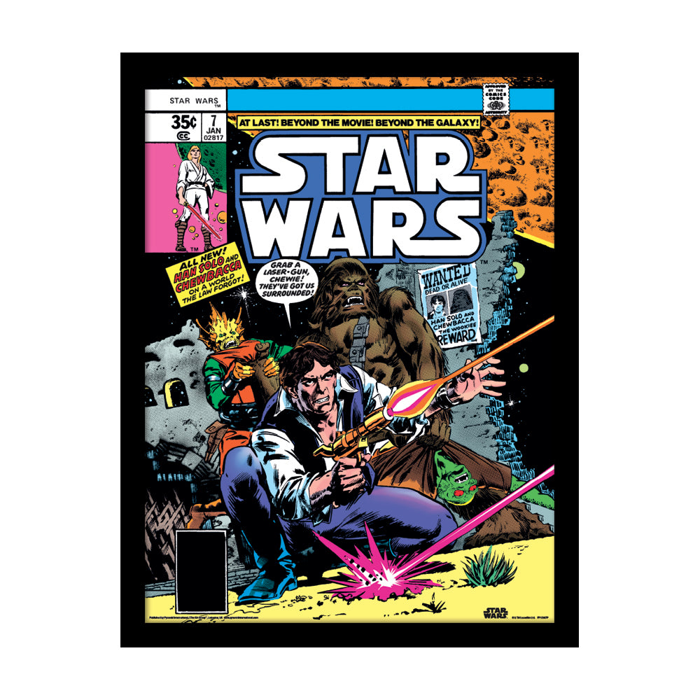 Star Wars Comics They'Ve Got Us Surrounded 30X40 Framed Art