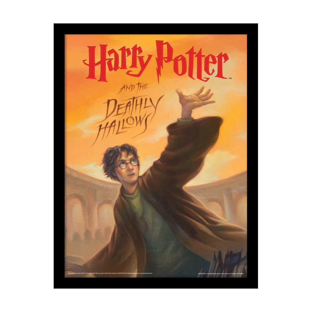 Harry Potter Deathly Hallows Book Framed Art