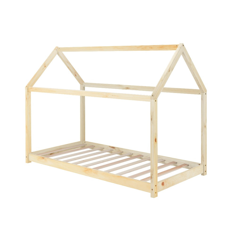 House Bed Frame - Natural Pine