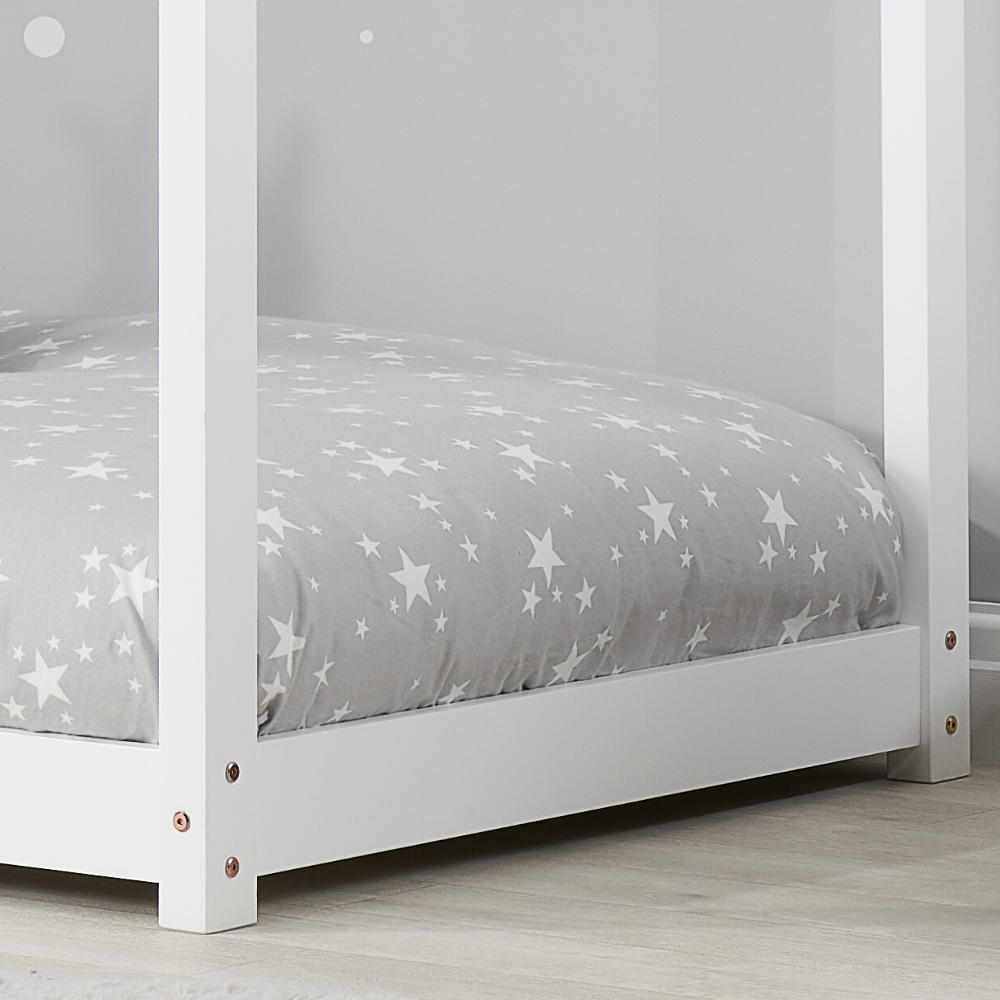 House Bed Frame - White