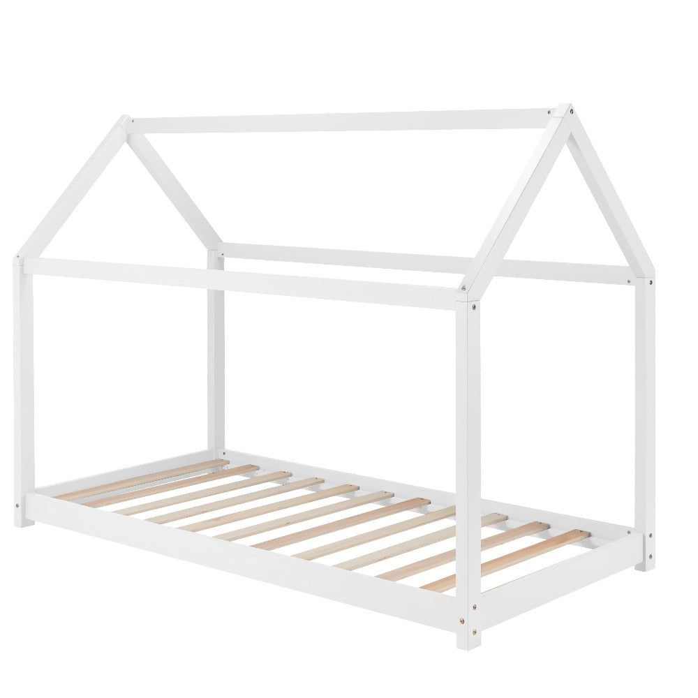 House Bed Frame - White