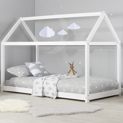 House Bed Frame - White