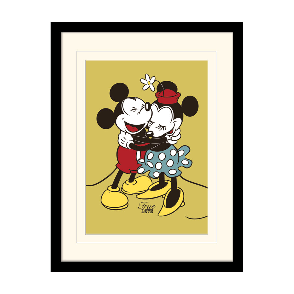 Mickey & Minnie Mouse True Love Framed Art