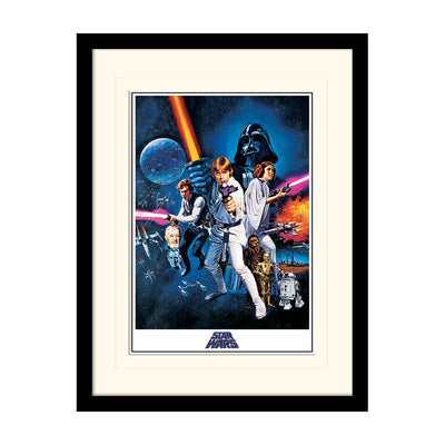 Star Wars A New Hope One Sheet Framed Art