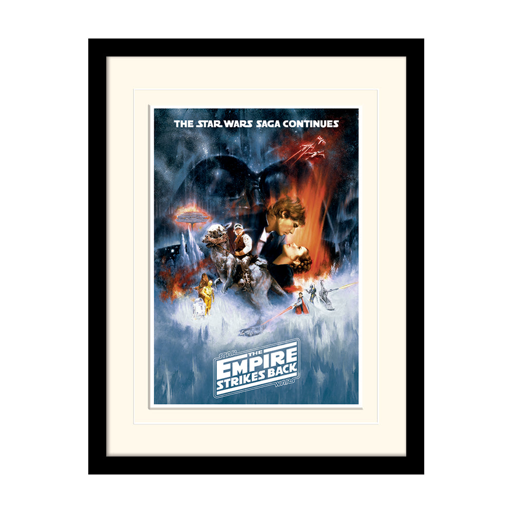 Star Wars The Empire Strikes Back One Sheet Framed Art