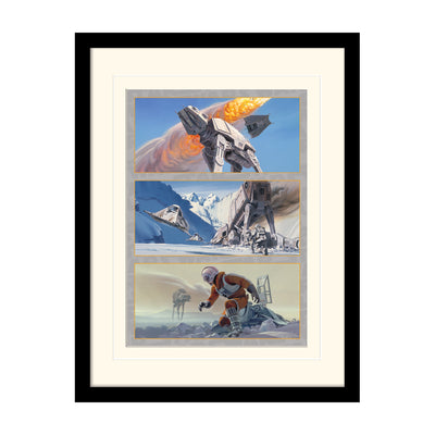 Star Wars Battle On Hoth Framed Art