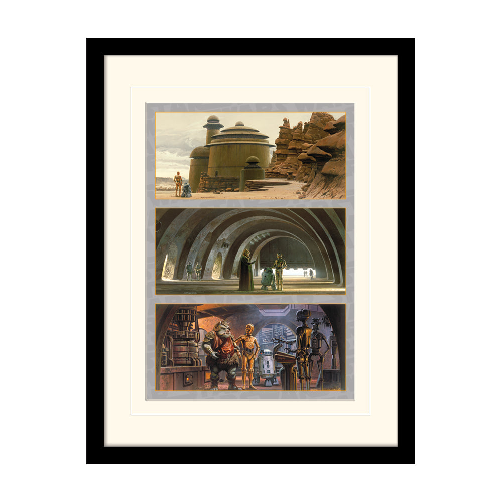 Star Wars Arrival At Jabba's Palace Framed Art