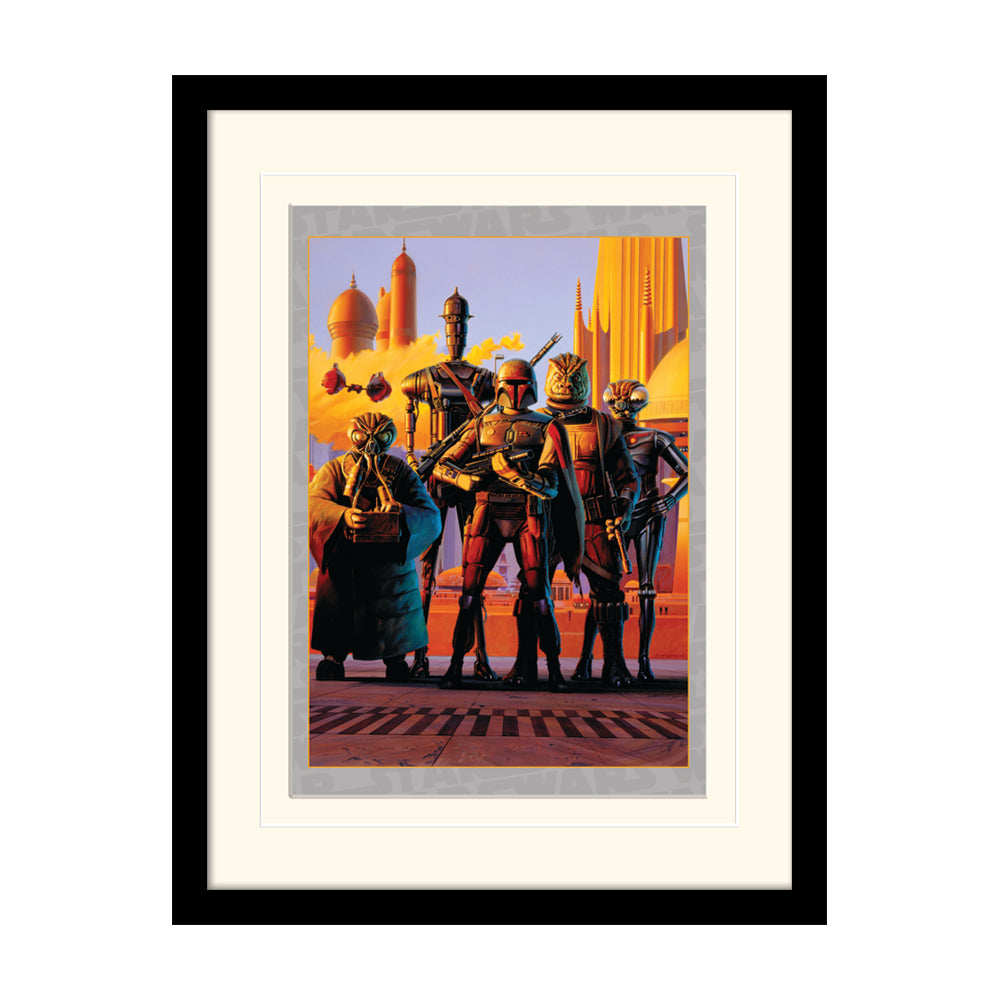 Star Wars Bounty Hunters Framed Art