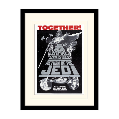 Star Wars Trilogy Together Framed Art