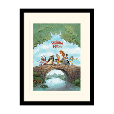 Winnie The Pooh Mount Board Framed Art