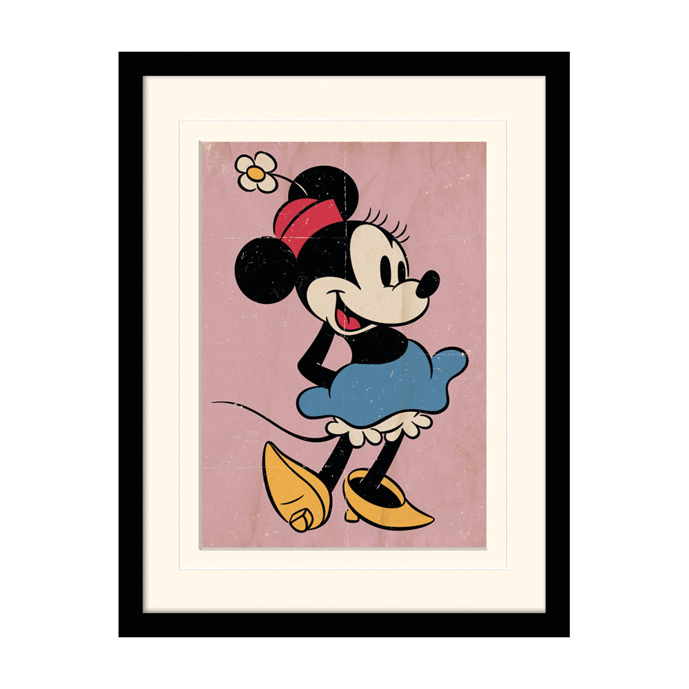 Minnie Mouse Retro Framed Art