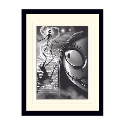 Nightmare Before Christmas Misfit Love Is Eternal Mount Board Framed Art