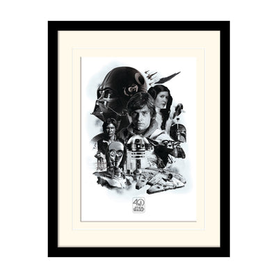 Star Wars 40th Anniversary Montage Framed Art