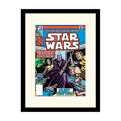 Star Wars Comics Ben Kenobi Fights Alone Framed Art