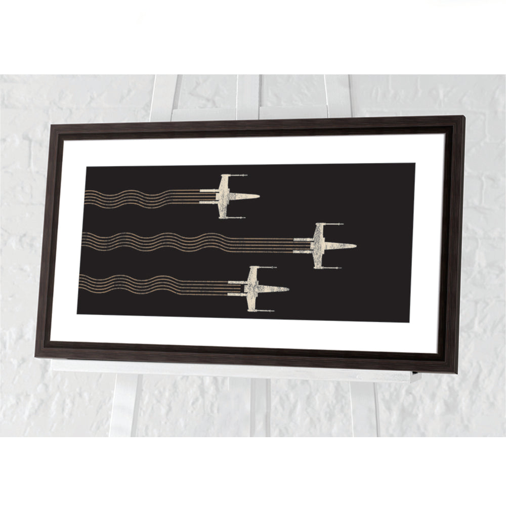 Star Wars X-Wing Starfighters Framed Art 50x100cm