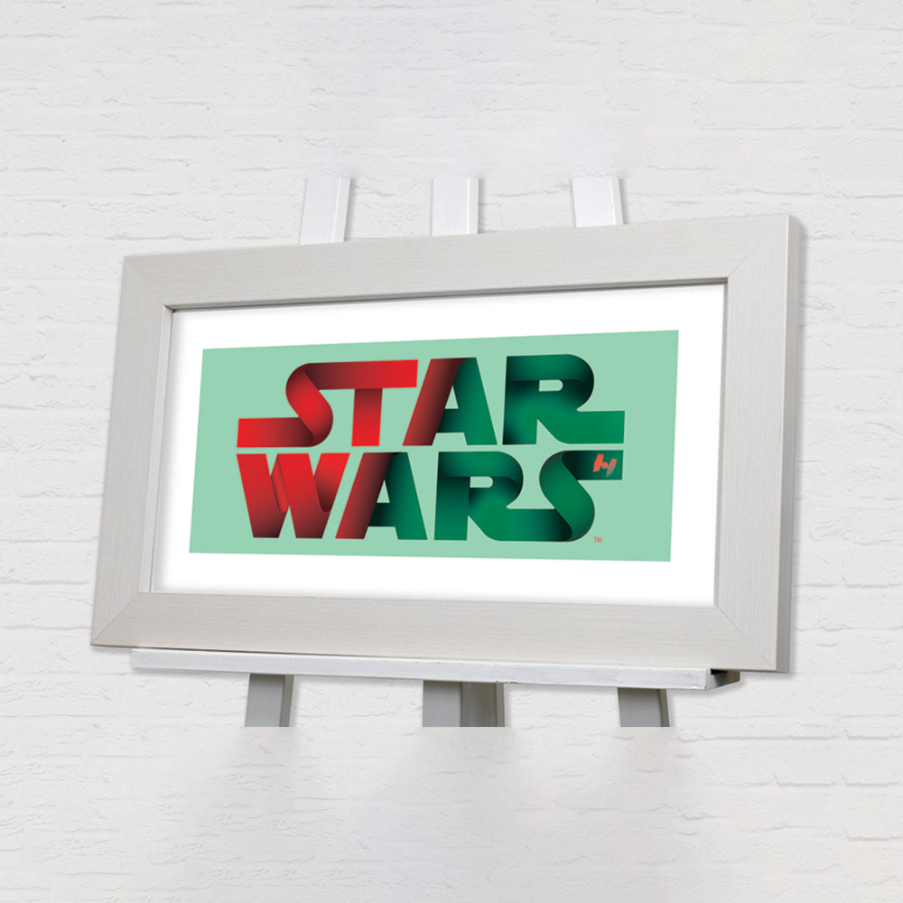 Star Wars Logo Framed Art 30x60cm