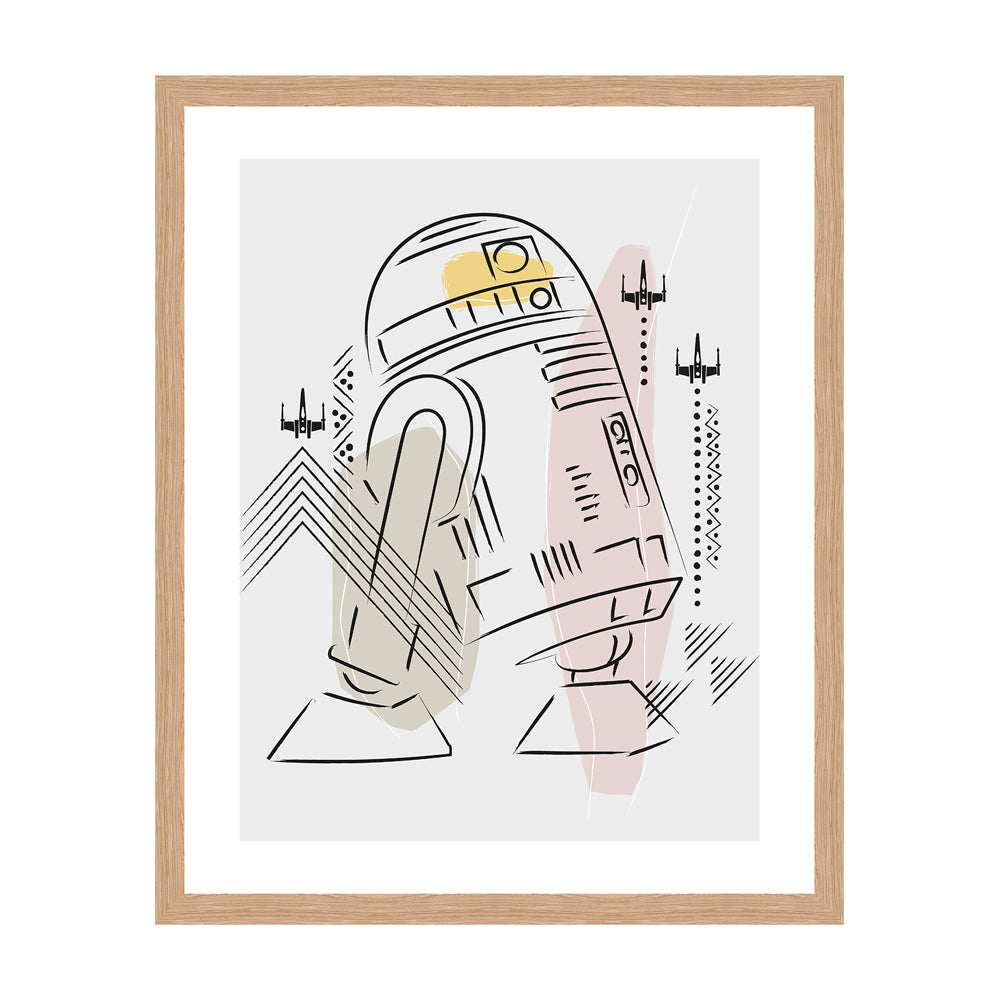 Star Wars R2-D2 Framed Art 40x50cm