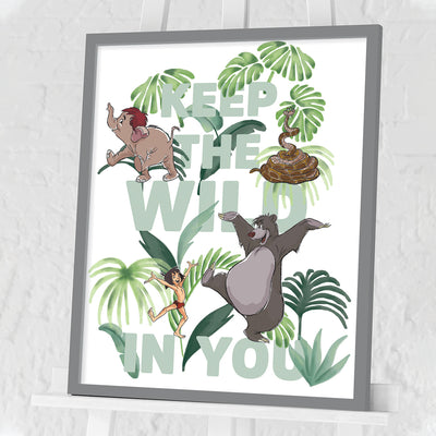 The Jungle Book Keep The Wild In You Framed Art 40x50cm