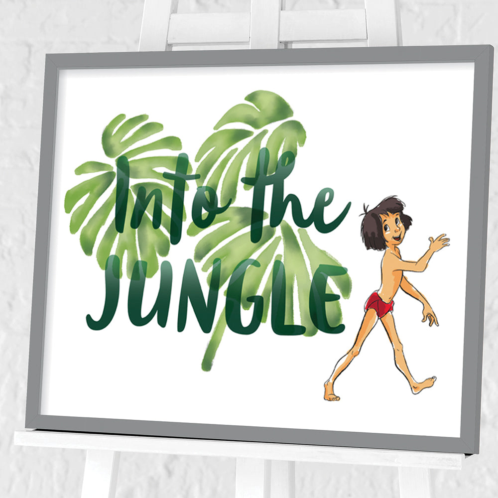 The Jungle Book Into The Jungle Framed Art 40x50cm