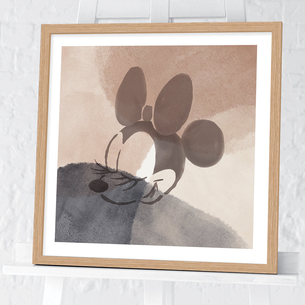 Minnie Mouse Framed Art 40x40cm